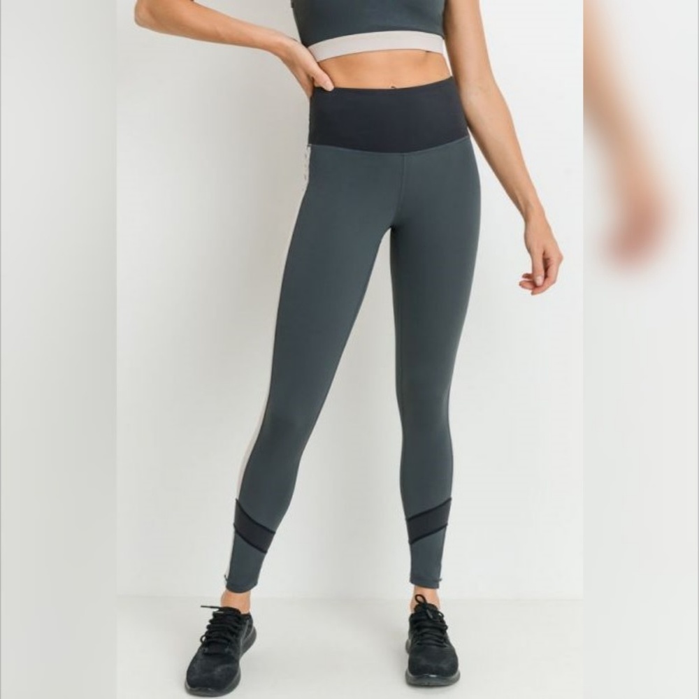 Highwaist Terra Wraparound Colorblock Full Legging - Picture 5 of 5